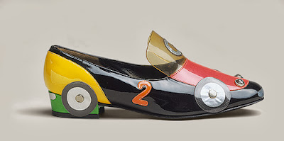 vintage 1960s racing car shoe