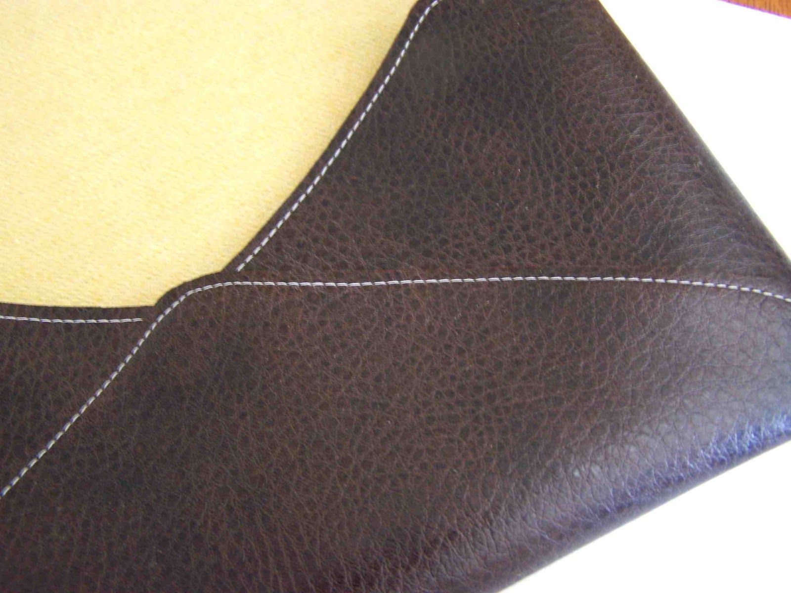 Made by Me. Shared with you. Faux Leather Poopy Clutch