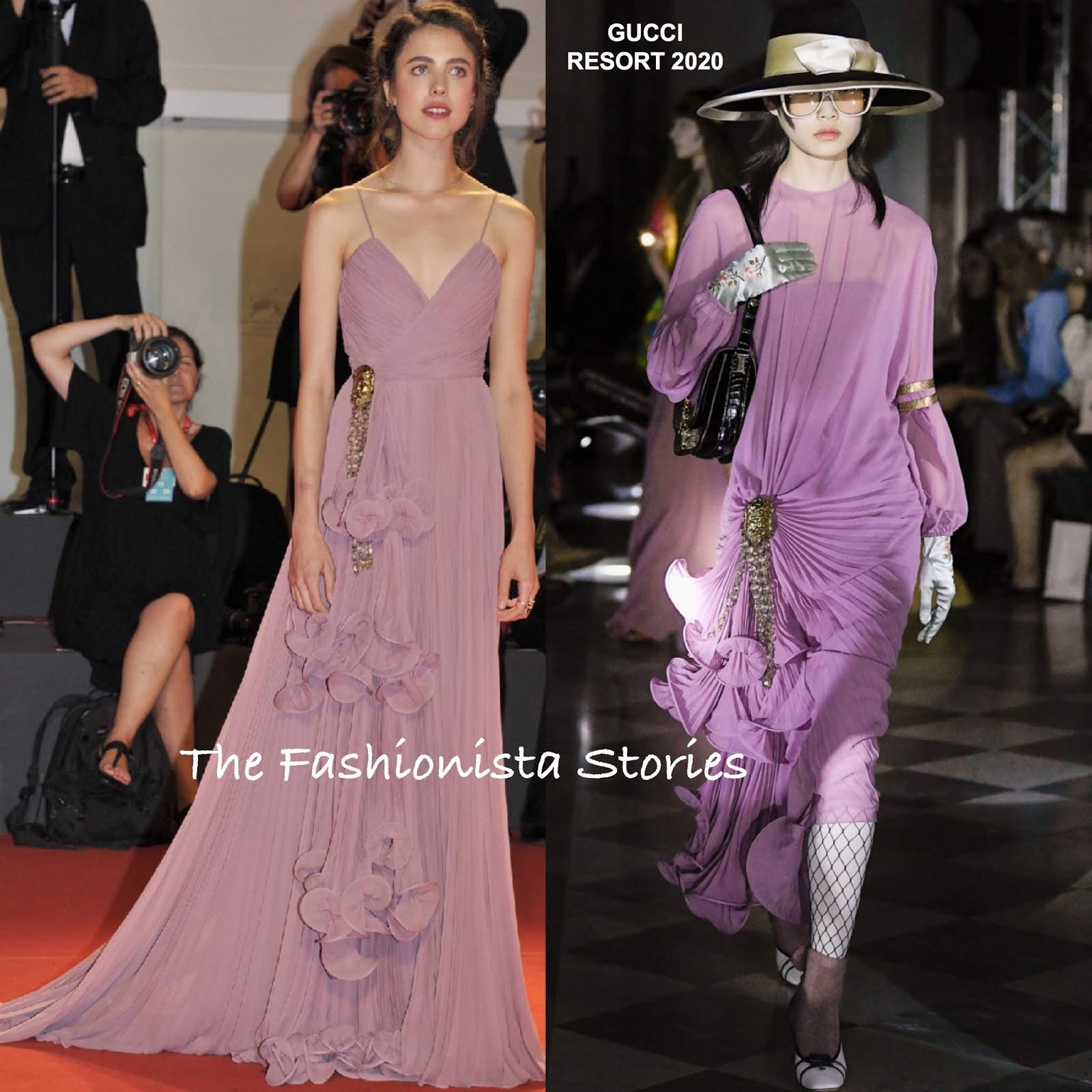Margaret Qualley in Christian Dior & Gucci at the 'Seberg' 76th Venice