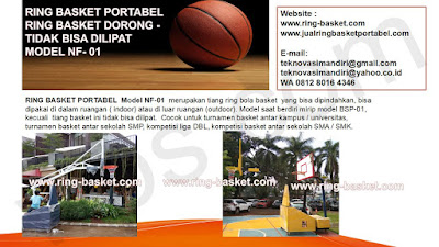 JUAL ring basket portable jual tiang basket portable