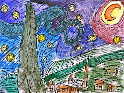 starry night watercolor rl arts