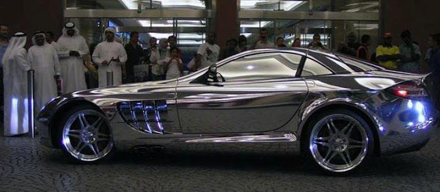 Pure White Gold Mercedes Benz, Owned by Prince of Abu Dhabi