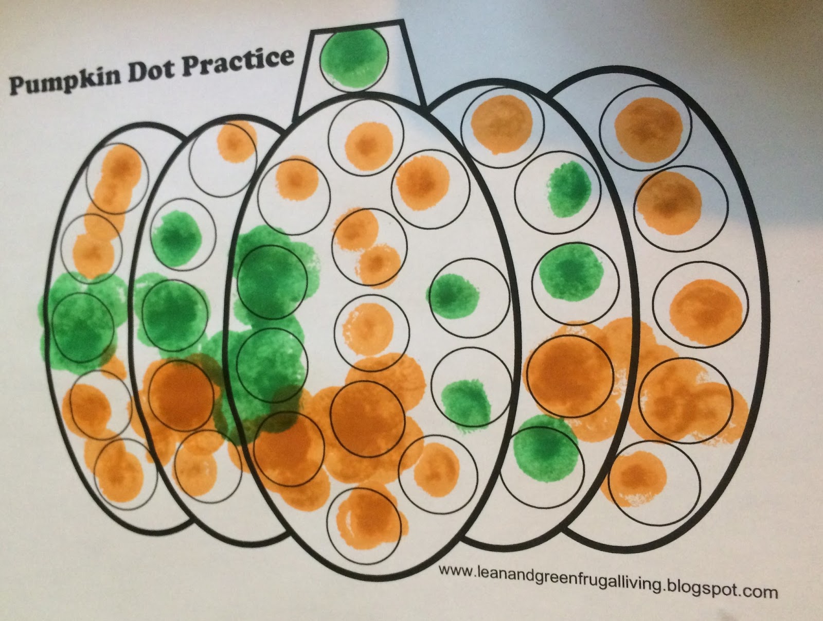 Free Printable! Pumpkin Dot Practice - Take It From Nicole