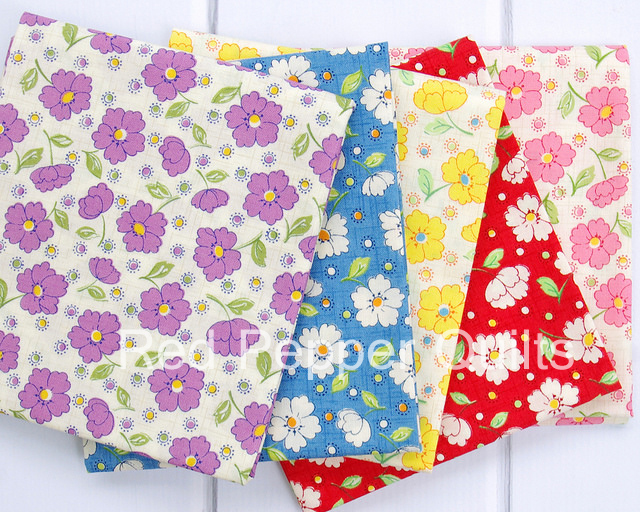 Red Pepper Quilts: Sunday Stash #307 Retro 30's Child Smile Fall 2015
