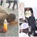 Another Man drinks Mirinda from the floor to celebrate Pres. Buhari's return (photo)