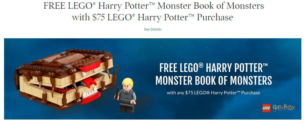 アメリカで配布スタート！『レゴ(R) 30628 ハリー・ポッター 怪物的な怪物の本』新製品情報