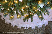 snowflake christmas tree skirt