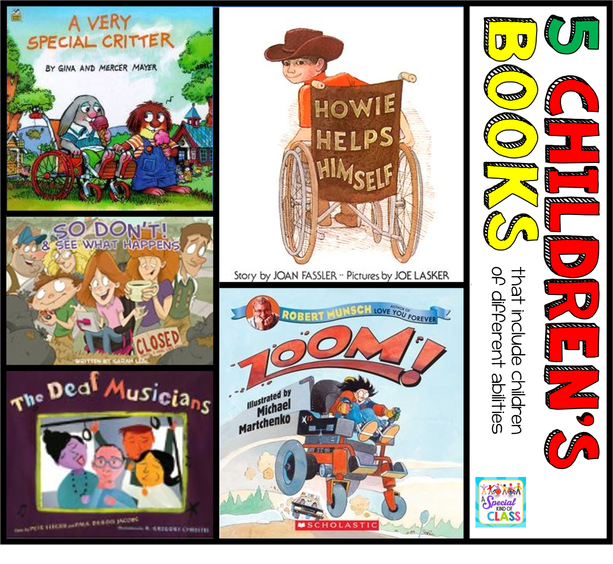 5 Children's Books that feature people with Disabilities