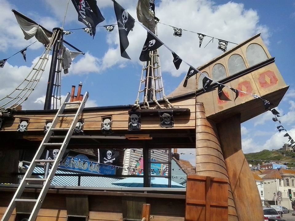 Steve on Hastings Hastings Pirate Day 14th July 2019