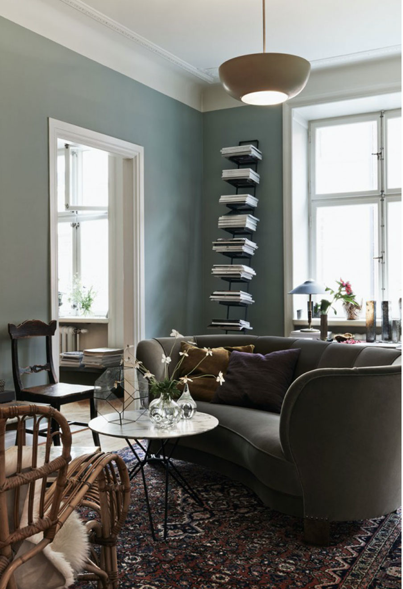 A Swedish Home In Soothing Shades of Blue and Green