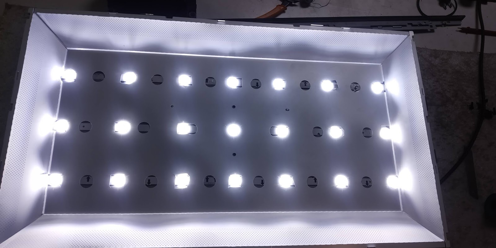 kerusakan tv led toshiba