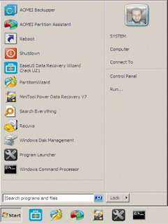 Start Menu Windows 7 PE