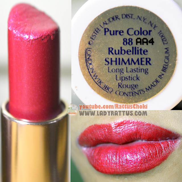 Estee Lauder Pure Color Long Lasting Lipstick in Nectarine and Rubellite