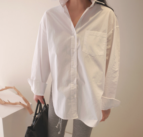 [SSUMJ] Oversized Button-Down Shirt | KSTYLICK - Latest Korean Fashion ...