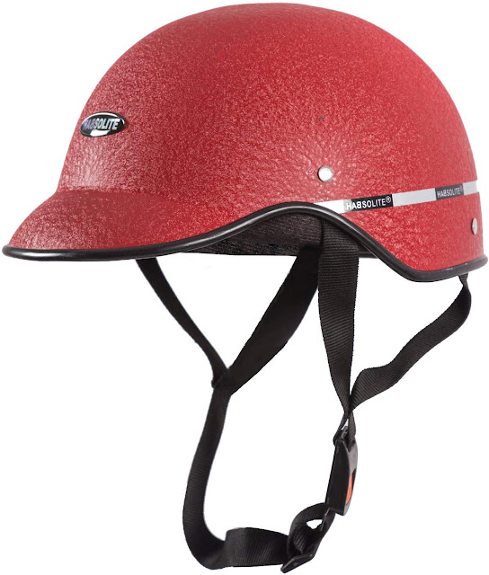 Habsolite All Purpose Safety Helmet with Strap for Bikes (Red, Free Size) 