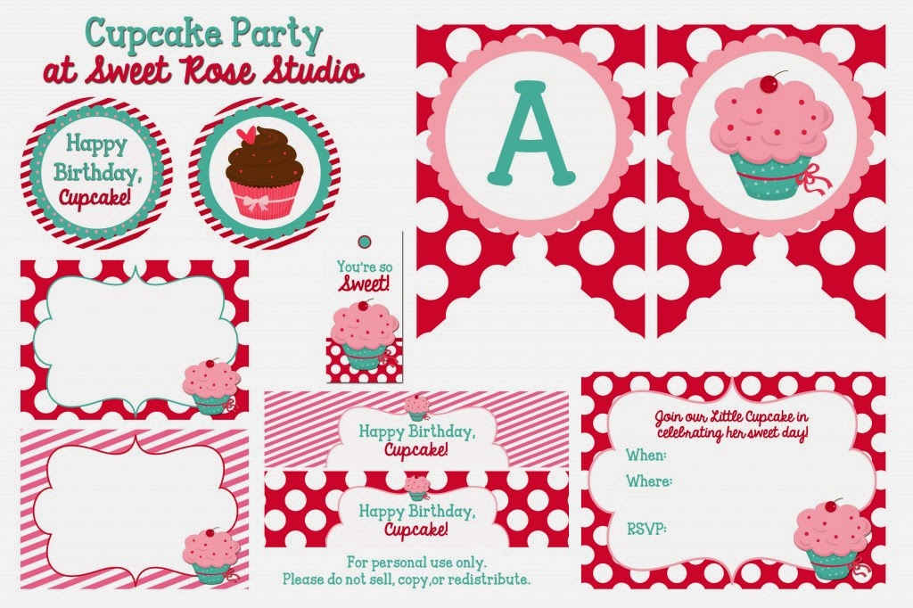 Kit de Cupcakes para Imprimir Gratis. - Ideas y material gratis para