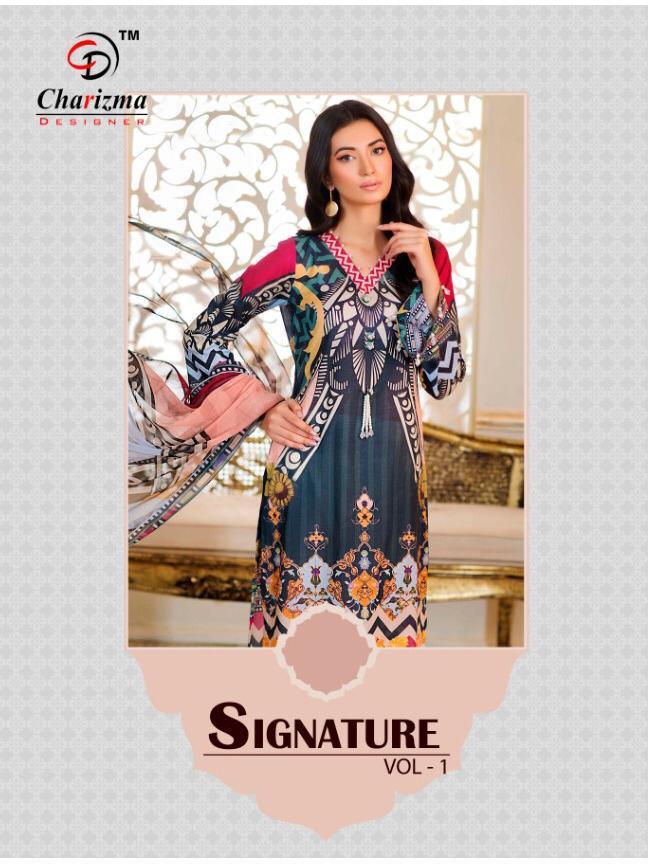 Charizma Signature Vol 1 Muslin Pakistani Suits Wholesaler In Surat 