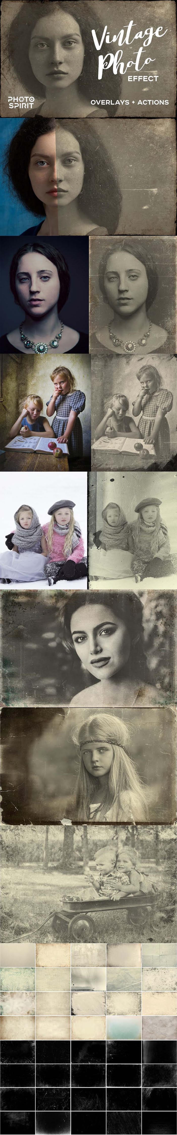 Vintage Old Photo Effect Overlays