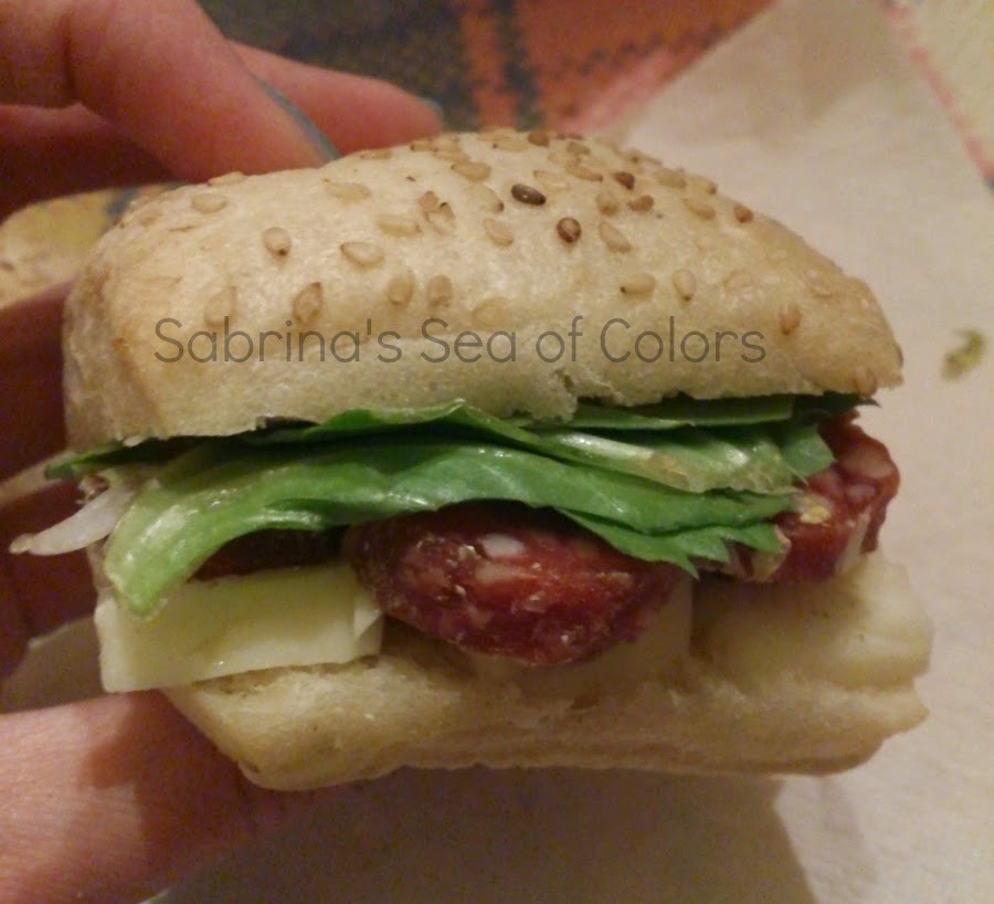 bocadillo con fuet campofrío