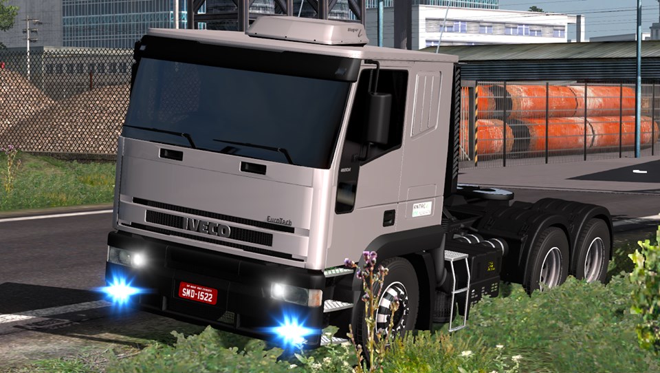 Caminhão Iveco Tector Arqueado Top Mods Ets2 1.43 - Dalenha Mods