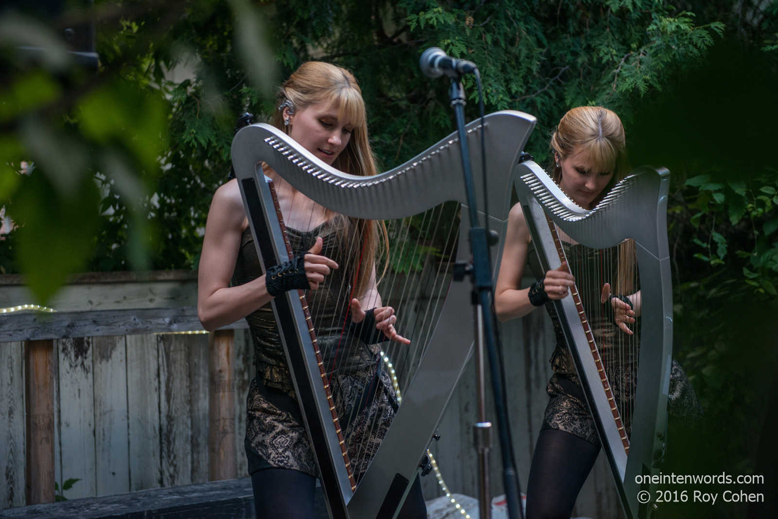 one in ten words The Harp Twins at 159 Manning Concert Pictures