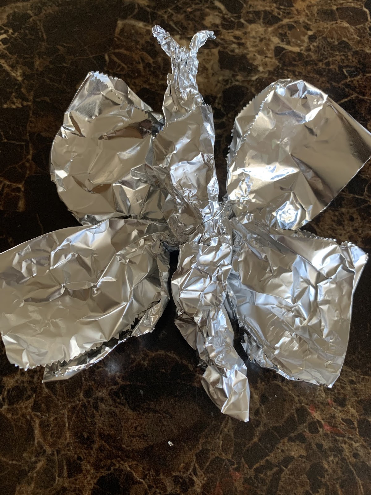 Rodin tin foil sculptures