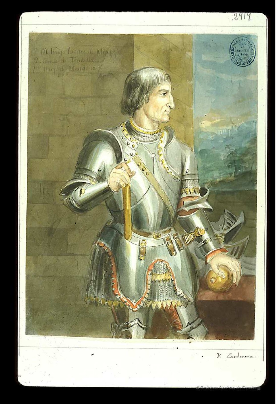 Granadas, Granada, Iñigo López de Mendoza por Juan Bautista de