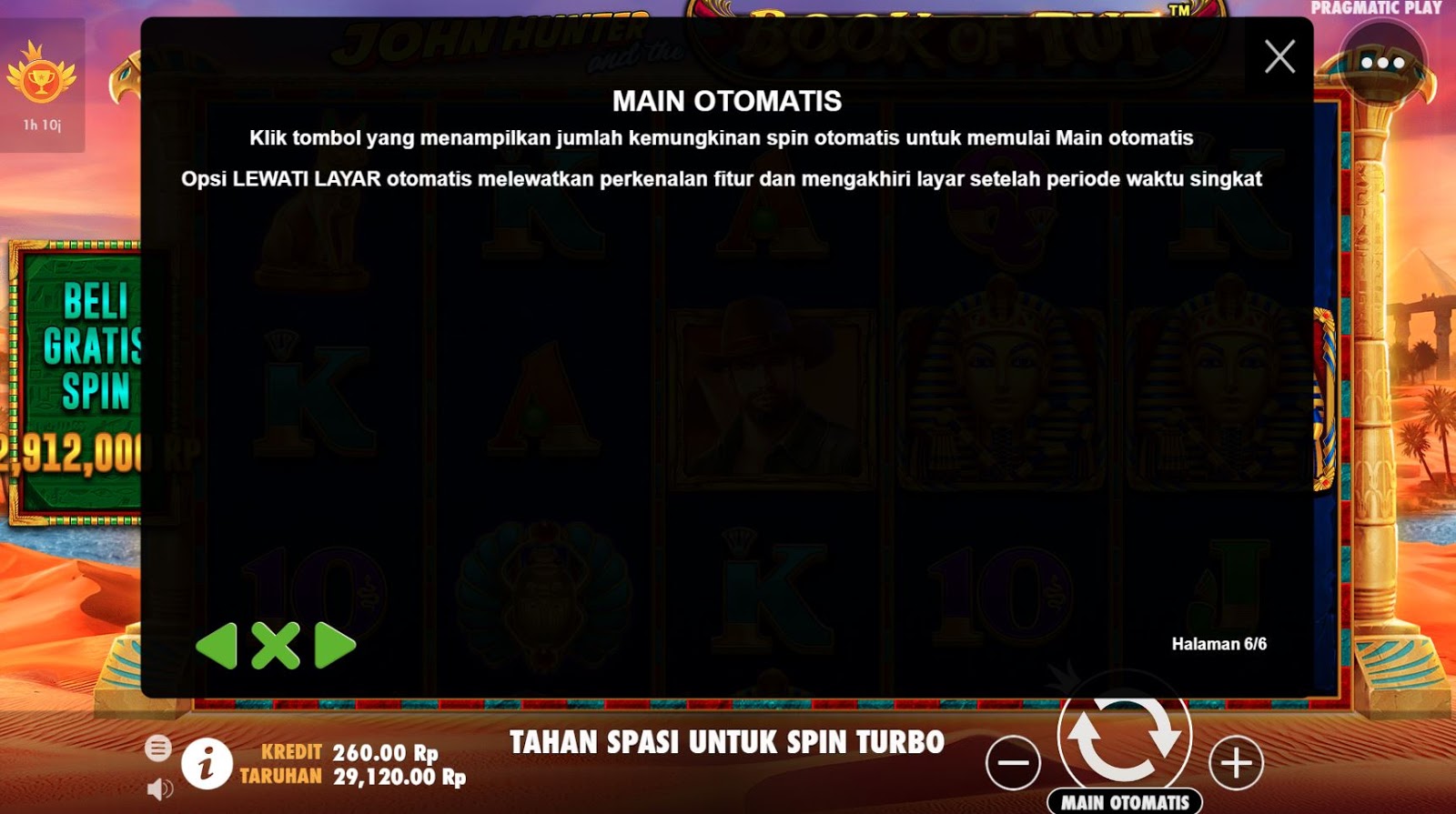 Cara Main Slot John Hunter and the Book of Tut Pragmatic Play Bandar