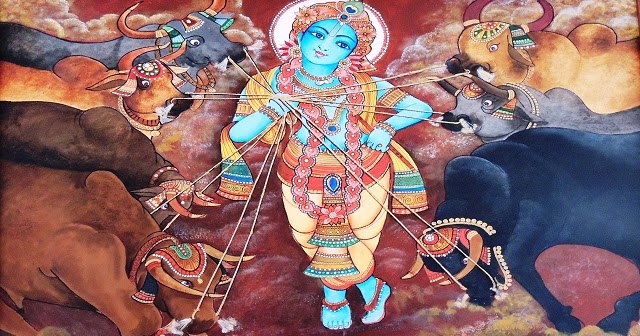 Lord krishna drawing image