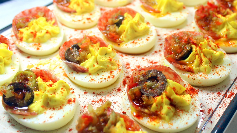 52 Ways to Cook Muffuletta DEVILED EGGS a New Orleans Inspiration