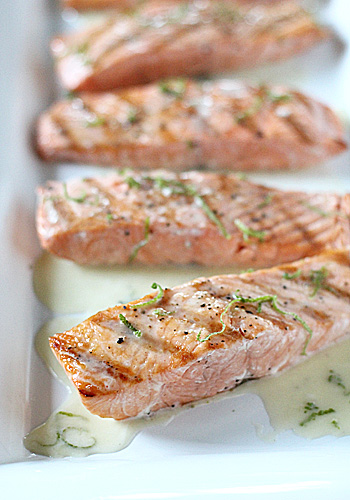 The Galley Gourmet: Grilled Salmon with Lime Butter Sauce