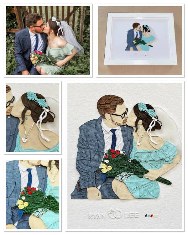 Marvelous Personalized Paper Art Portraits
