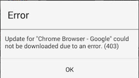 Cara Mengatasi Error Google Play Store 403