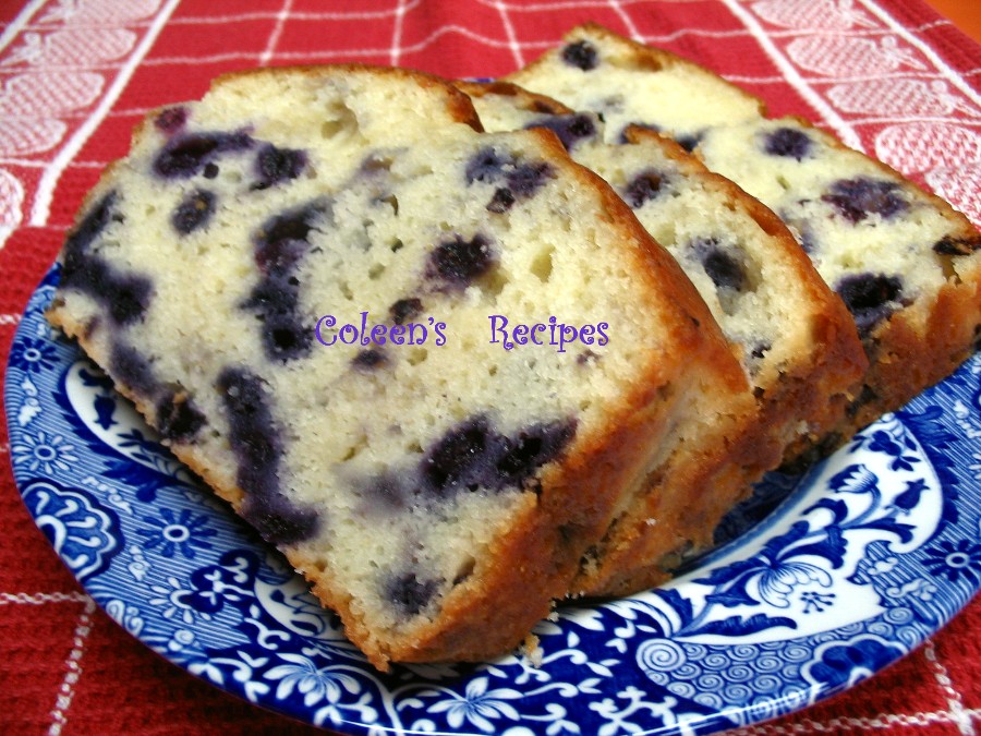 Coleen's Recipes BLUEBERRY BREAD = SUPER MOIST
