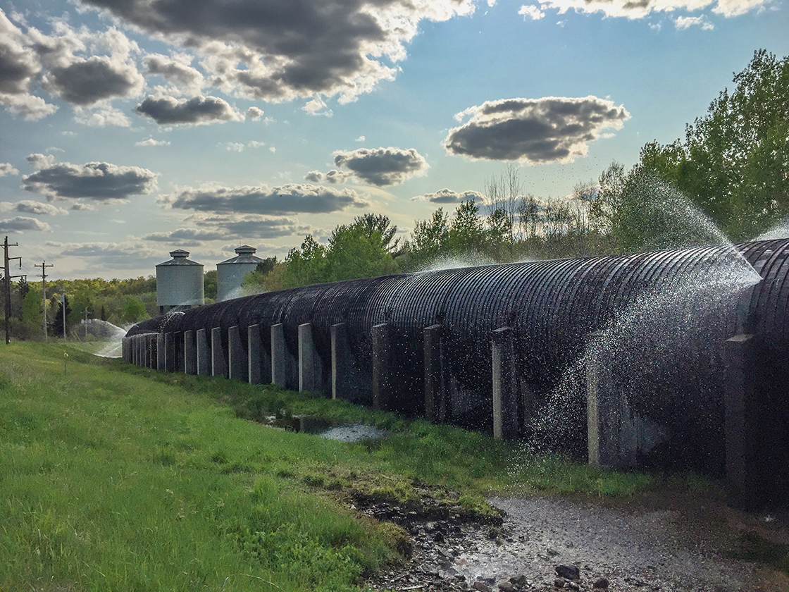 Penstocks and Surge Towers at Grandfather Hydroelectric Dam