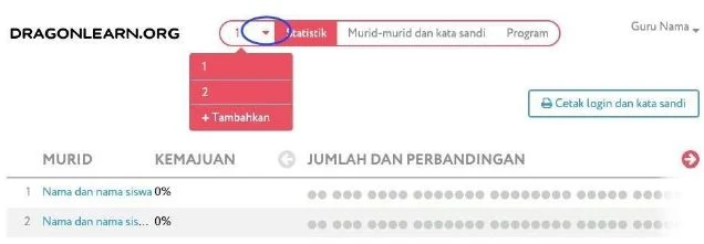 Panduan mendaftar dan menggunakan platform dragonlearn.org untuk belajar online Siswa Madrasah Ibtidaiyah