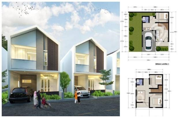  Desain  Rumah  8x8 Meter  2  Lantai  DESAIN  RUMAH  MINIMALIS