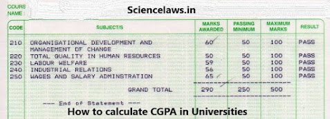 How to calculate CGPA in universities and engineering colleges?