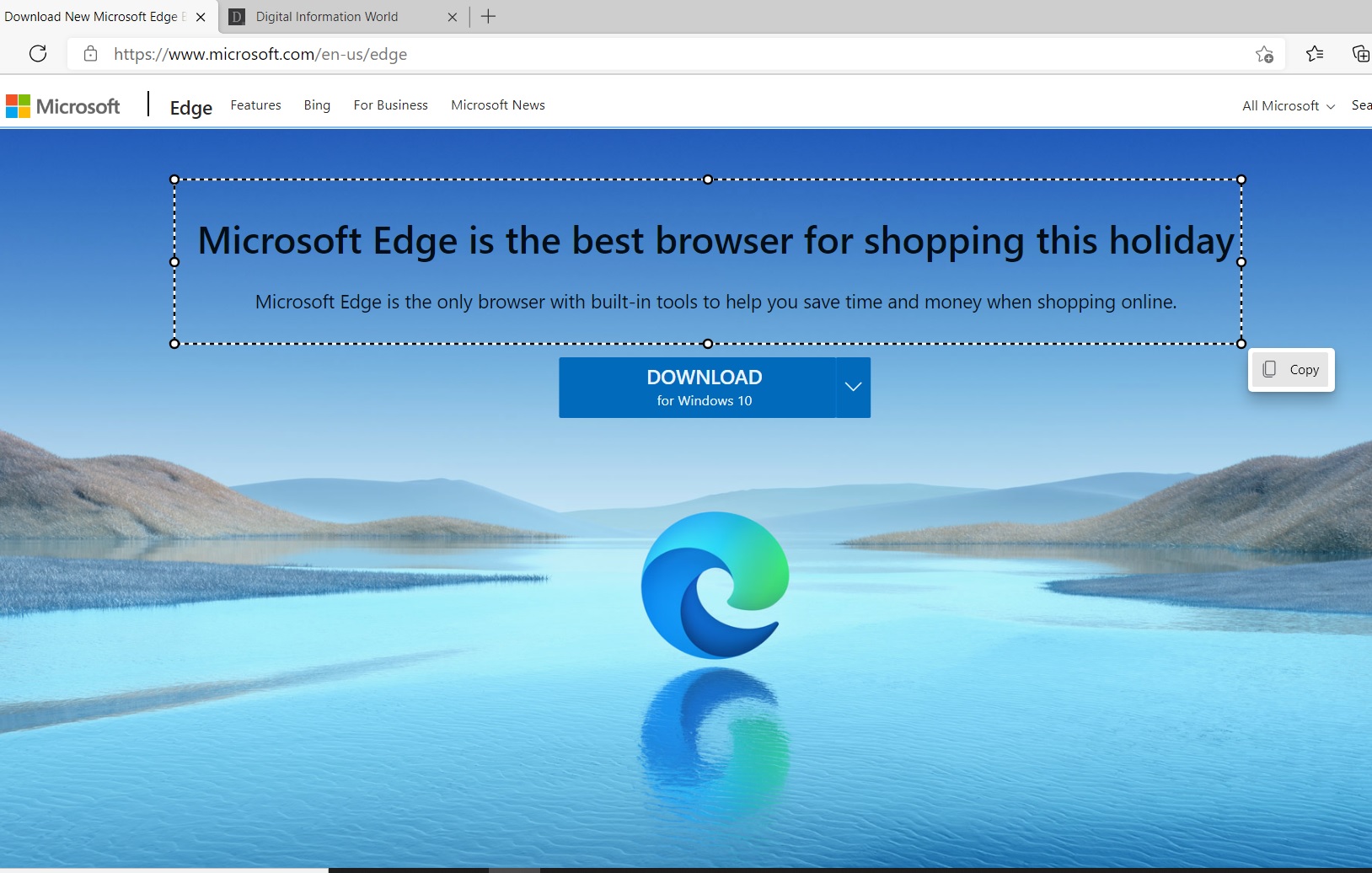 Microsoft Edge Browser Rolls Out New Smart Copy Feature