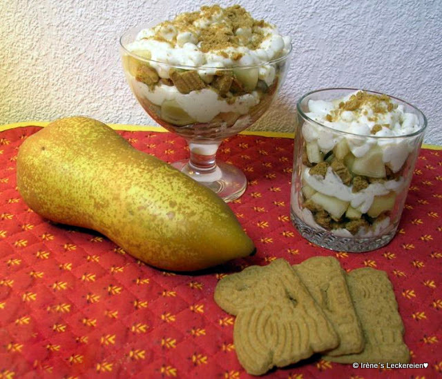 Irène`s Leckereien♥: Birnen-Spekulatius-Dessert