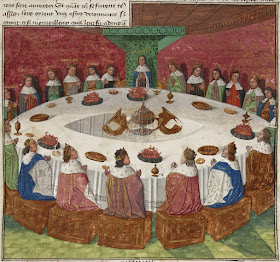 Круглый стол короля Артура — идеально отвечающая ценностям феодального общества модель двора, при которой вассалы — друзья, а не слуги короля