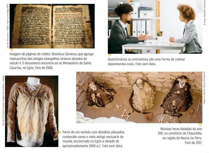 Formas de registro da história e da produção do conhecimento histórico / EXERCÍCIOS Formas de registro da história e da produção do conhecimento histórico / EXERCÍCIOS