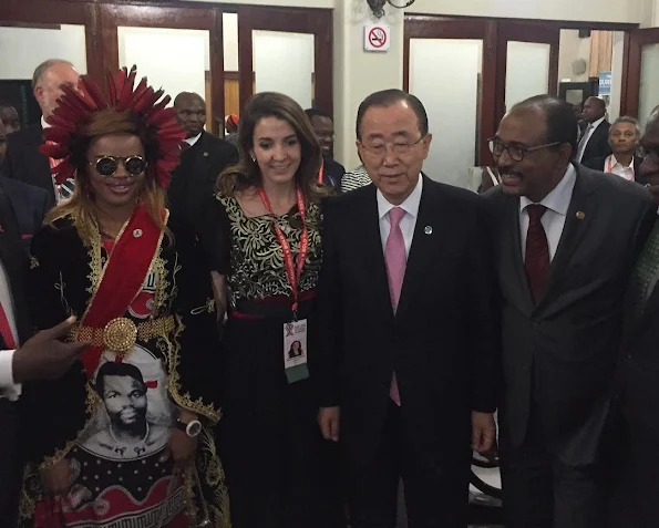Princess Tessy of Luxembourg and Ban Ki-moon attended the 21st International AIDS conference. (AIDS 2016) in Durban, South Africa