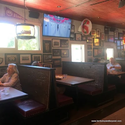 interior dining room at Alpine Inn in Portola Valley, California