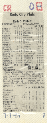 The Phillies Room: 1985 Game 79 - 1985 Fleer #535 Tom Foley