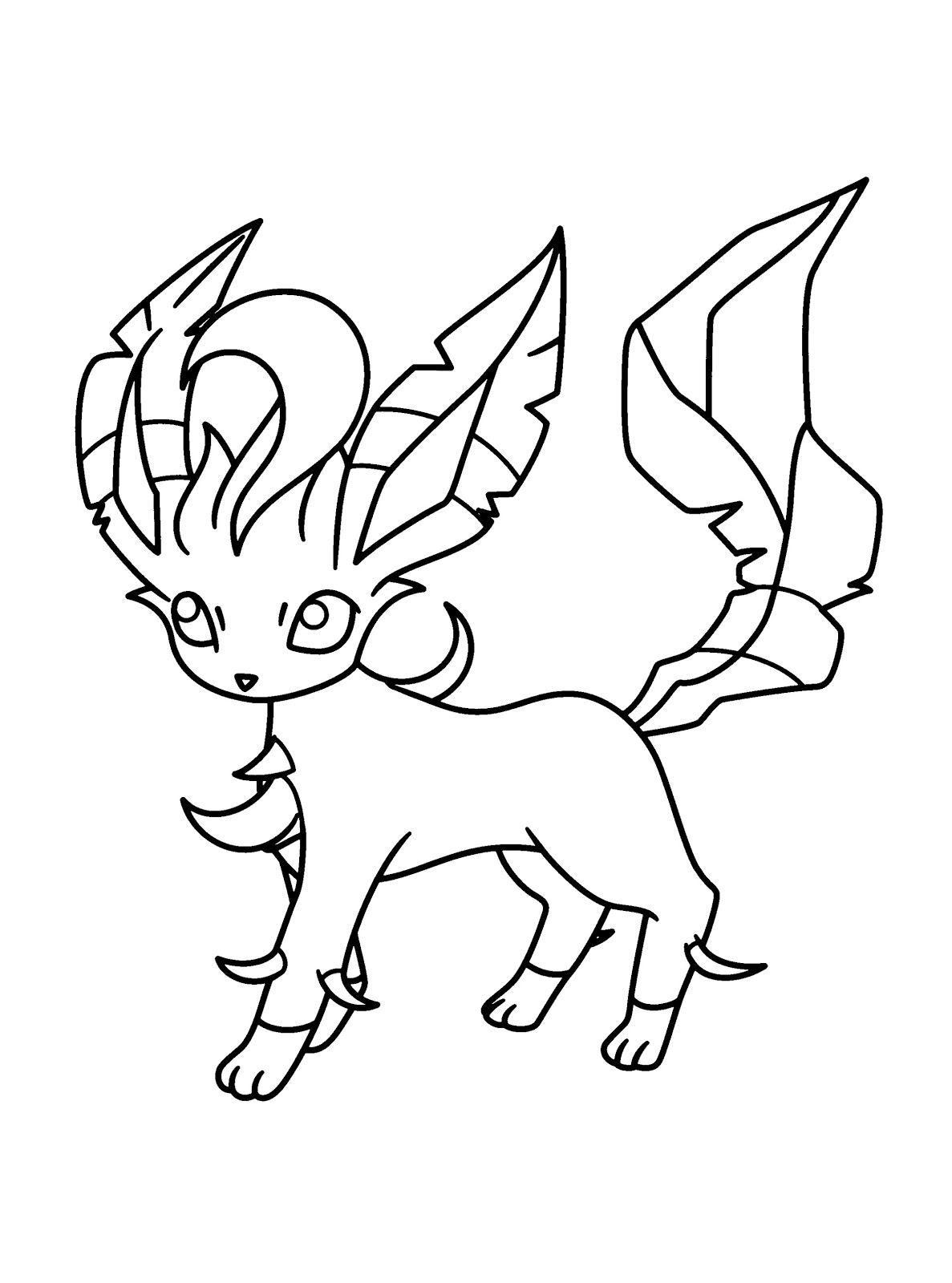 Pokemon Leafeon Coloring Pages - Free Pokemon Coloring Pages