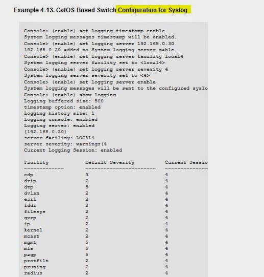 Networking Note: syslog (system logging) Network Monitoring