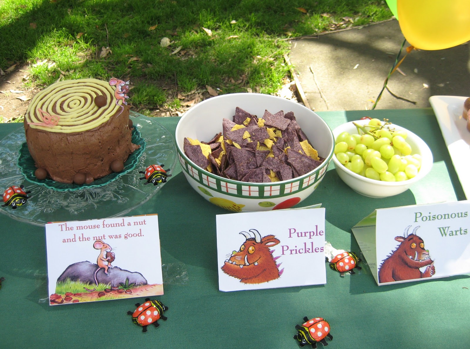 Made By Bronwyn Austin's Gruffalo birthday party the food