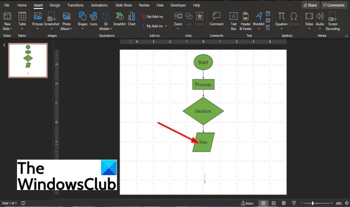 วิธีการสร้างโฟลว์ชาร์ตใน PowerPoint