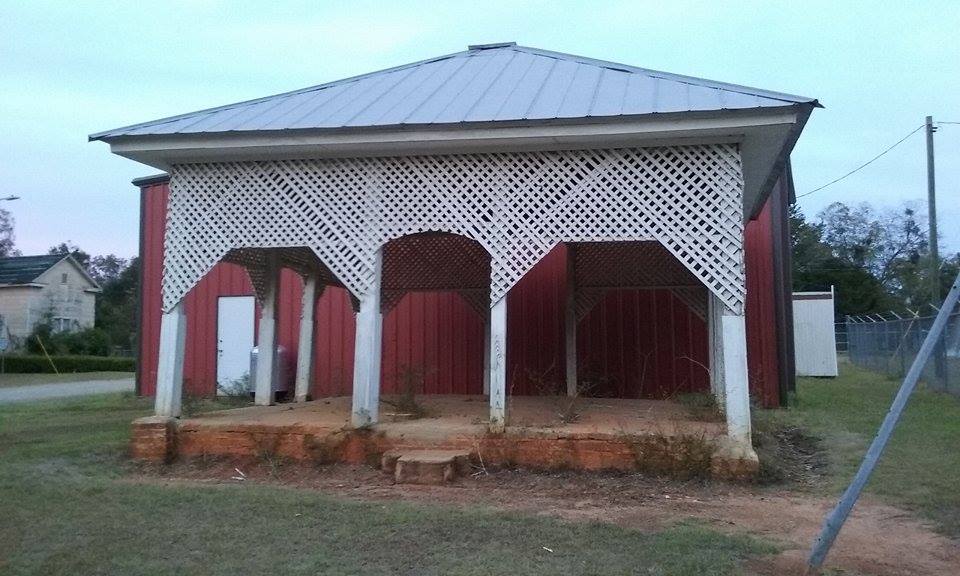 Gazebo Next to Water Tower in Leary GA